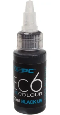 XSPC EC6 ReColour Dye černá UV / Barvivo do chladicí kapaliny / 30 ml (5060175589446)
