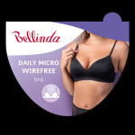 Dámská podprsenka bez kostic DAILY MICRO WIREFREE - BELLINDA - černá 75 C