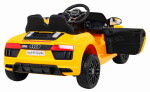 Mamido Dětské elektrické autíčko Audi R8 Spyder žluté