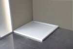 POLYSAN - ARENA sprchová vanička z litého mramoru se záklopem, čtverec 90x90cm, bílá 71601