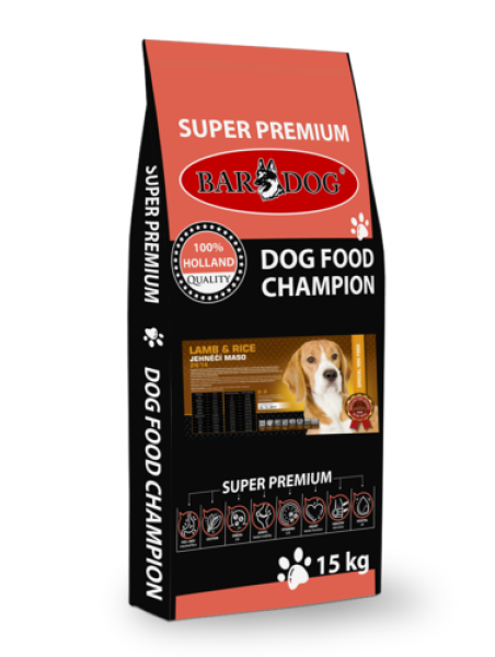 BARDOG LAMB &amp; RICE 24/14 jehněčí maso s rýží 15 kg