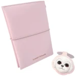 Nimmy Big Eyed Pet 2.0 Dog růžová / Zápisník s perem / Umělá kůže a textil (N-XDY-SZB-02A-D)