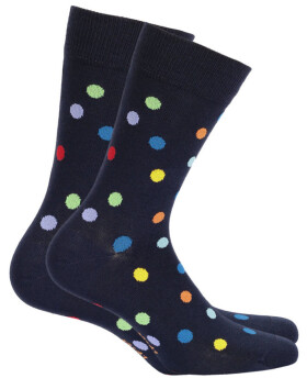 Vzorované pánské ponožky PERFECT MAN-CASUAL NAVY 94 39-41