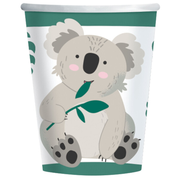 Koala kelímky papírové 8 ks 250 ml Amscan Koala kelímky papírové 8 ks 250 ml Amscan