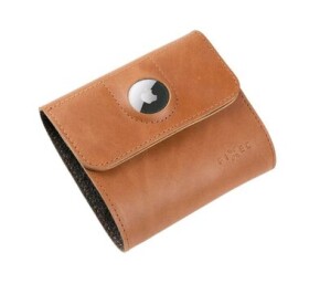 Kožená peněženka FIXED Classic Wallet for AirTag z pravé hovězí kůže hnědá