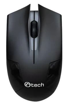C-TECH WLM-08 černá / Bezdrátová myš / 1200DPI / 3 tlačítka / USB nano receiver (WLM-08)