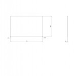 SAPHO - SKARA deska Rockstone 71,2x12x46cm, bílá mat CG025-0101