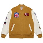 Mitchell & Ness Pánská bunda San Francisco 49ers NFL Dusted Varsity Créme Velikost: 3XL