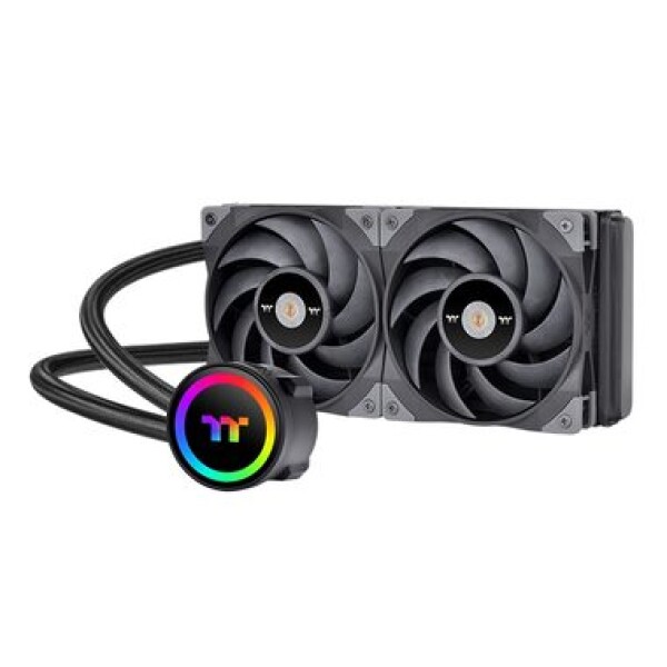 THERMALTAKE Toughliquid 240 ARGB šedá / AIO vodní chladič CPU / 2x 120 mm / 2000 RPM @ 22.3 dB / 58.35 CFM (CL-W319-PL12BL-A)