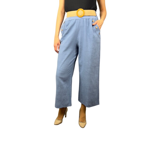 HOSH Kalhoty Julieta Velikost: UNI, Barva: Světle modrá