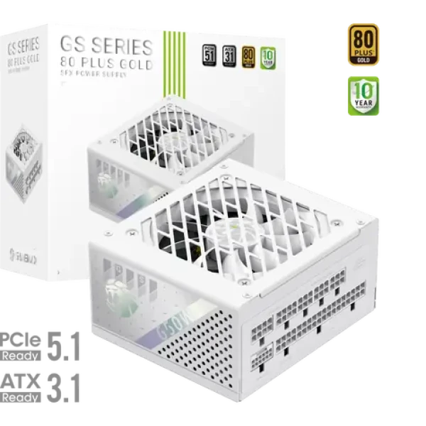 Gamemax GS 650G WH bílá / Zdroj / SFX / 650W / Plně modulární (GS 650G WH)
