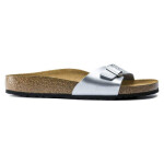 Žabky Birkenstock Madrid Birko-Flor Silver Regular Wide (0040411) pro ženy 42