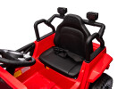 Mamido Elektrické autíčko OFFROAD červené 12V Vysoký podvozek, široké sedadlo, Odpružené nápravy, 2,4 GHz Dálkové ovládání LED světla