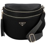 Stylová dámská koženková ledvinka Fima, černá