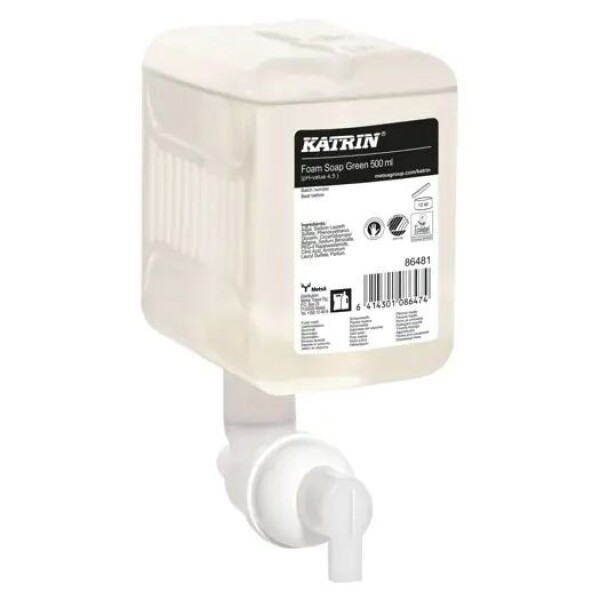 Pěnové mýdlo na ruce Katrin 500 ml 86481 GREEN vůně břízy EGP86481