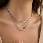 ELENYS Heartline Chain – náhrdelník z prémiové oceli Délka: 41+5 cm / max. 46 cm