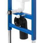REA/S - Podomítkový WC systém K011A-Q + tlačítka T Black Glass KPL-E0051