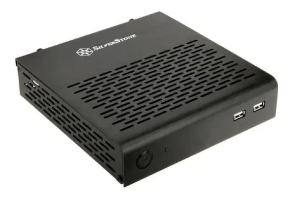 SilverStone SST-PT13B Petit černá / Thin Mini-ITX / 2x USB 2.0 / bez zdroje / VESA 100 (SST-PT13B)