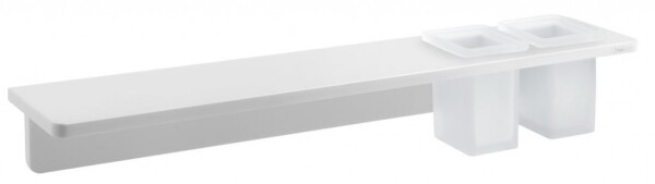 SAPHO - ABELINE police + 2 sklenky, 600, rockstone, bílá mat AE602-0101-01