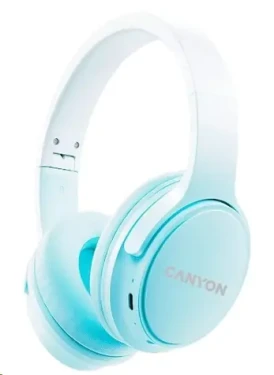 CANYON CNS-CBTHS4BL modrá / bezdrátová sluchátka / mikrofon / BT 5.3 / USB-C / 500 mAh (CNS-CBTHS4BL)