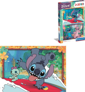 Puzzle 2x20 dílků Disney Stitch - Clementoni