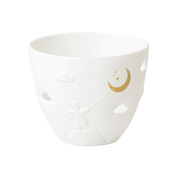 Räder Porcelánový svícen Angel and Moon 6,5 cm, bílá barva, porcelán