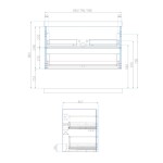Mereo Siena, koupelnová skříňka 100 cm, bílá lesk CN412S