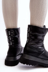 Dámské zimní boty s tlustou podrážkou a zipem GOE MM2N4078 černé 39