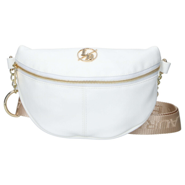 Stylová dámská koženková kabelka Ada, bílo-zlatá