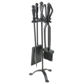 STREND PRO 221378 Sada krbového nářadí – 4 díly, černý povrch, 60cm, Homefire FT24B