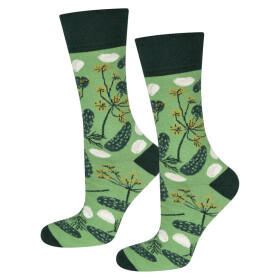 Ponožky SOXO ve sklenici Kvašené okurky zelená