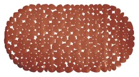MSV GALETS protiskluzová podložka do vany terakota / PVC / 35 x 68 cm
