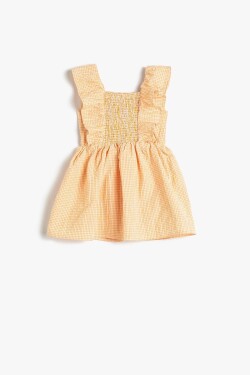 Koton Frilled Gipping Detailed Dress With Gingham