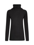 ICEBREAKER Wmns Merino 400 RealFleece Grid Pulover Hood, Black (vzorek) velikost: S