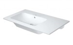 DURAVIT - ME by Starck Asymetrické umyvadlo 83x49 cm, s WonderGliss, matná bílá 23458332601