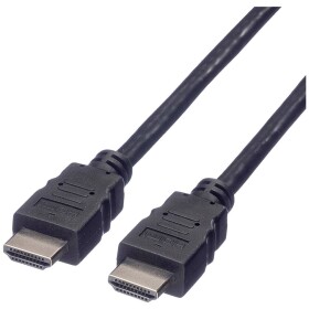 Value HDMI kabel Zástrčka HDMI-A, Zástrčka HDMI-A 1.00 m černá 11.99.5526 stíněný HDMI kabel