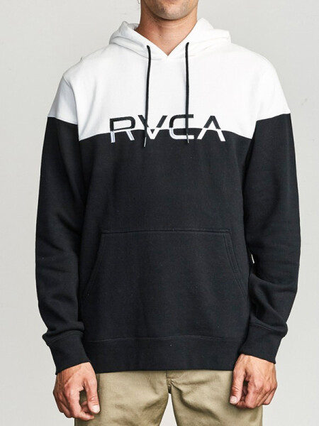 RVCA ACE CLR BLK black/white pánská mikina