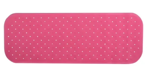 MSV CLASS Premium protiskluzová podložka do vany růžová / SBS kaučuk / 36 x 97 cm