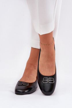 Elegantní Dámské Baletky S Ozdobou Vinceza 62206 Černé 38