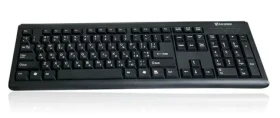 VAKOSS TK-204UK černá / drátová klávesnice / USB / 1.4m / Cyrilice RU (TK-204UK)