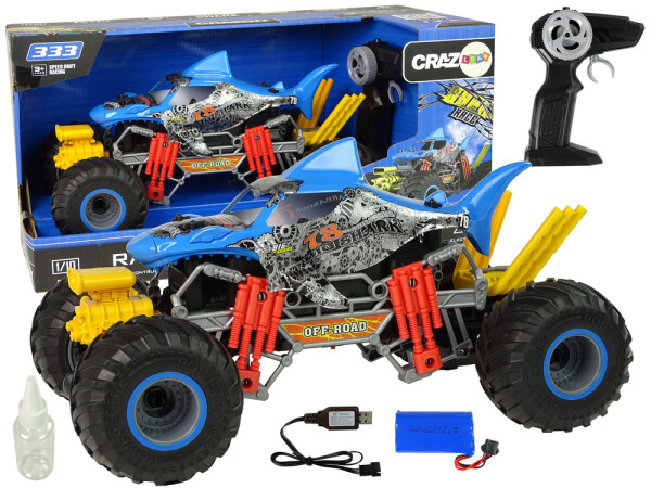 Mamido Terénní autíčko na dálkové ovládání Shark Car 1:10 modré