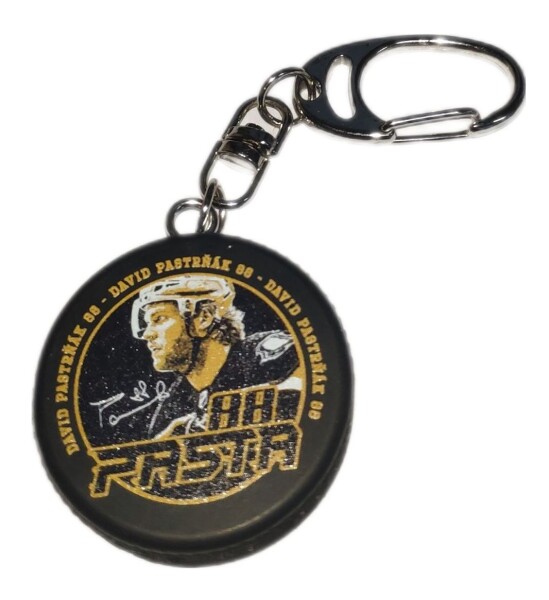 Přívěšek minipuk David Pastrňák #88 PASTA 88 Exclusive Collection Boston Bruins FS_PASTA88-KEYCHAIN