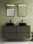 HANSGROHE - Xuniva Evo S Umyvadlo na desku, průměr 40 cm, bez přepadu, bez otvoru pro baterii, matná černá 60323670