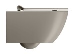 GSI - PURA závěsná WC mísa, Swirlflush, 36x55cm, tortora dual-mat 881505