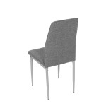 Jídelní židle, šedá, látka, DCL-379 GREY2