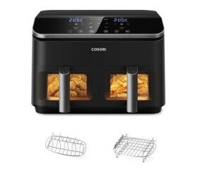 Cosori Dual Basket horkovzdušná fritéza 8.5l + 5x špíz a rošt