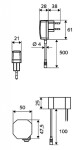 SCHELL - Puris E Elektronická umyvadlová baterie HD-K, chrom 012130699