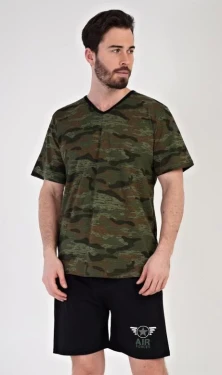 Pánské pyžamo šortky Vienetta Secret Air forces