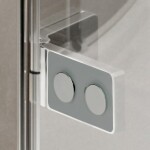 MEREO - Sprchové dveře, Novea, 80x200 cm, chrom ALU, sklo Čiré, pravé provedení CK10111ZP