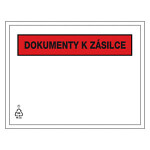 1000 x Samolepicí obal na doprovodnou dokumentaci, 230x125mm, DOKUMENTY K ZÁSILCE | RAJA
